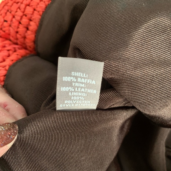 J. Jill Red Crochet Spacious Shoulder Tote Bag - Picture 10 of 10